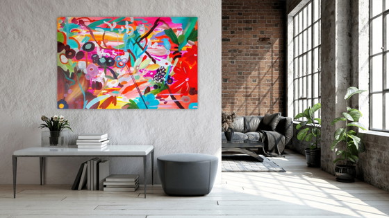 Acrylic Painting #Pleisto 150x100cm – joart, Paintings & Drawings, Canvas (photo 11 of 14)