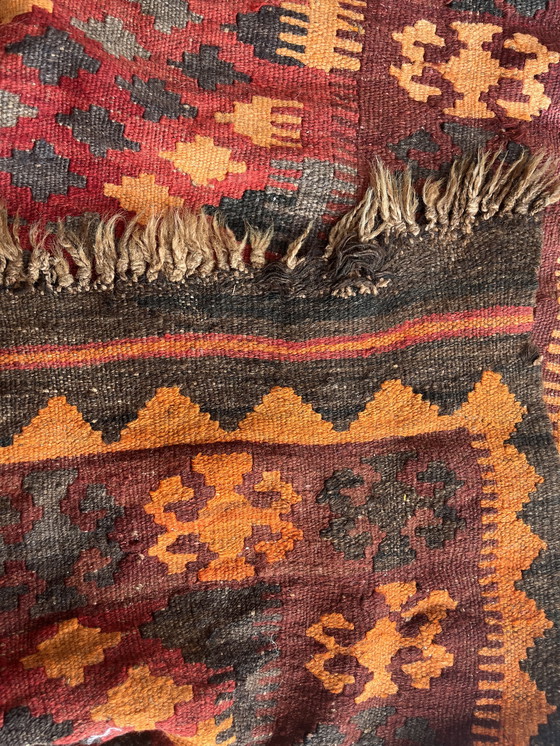 Image 1 of Antiek wollen kelim kleed