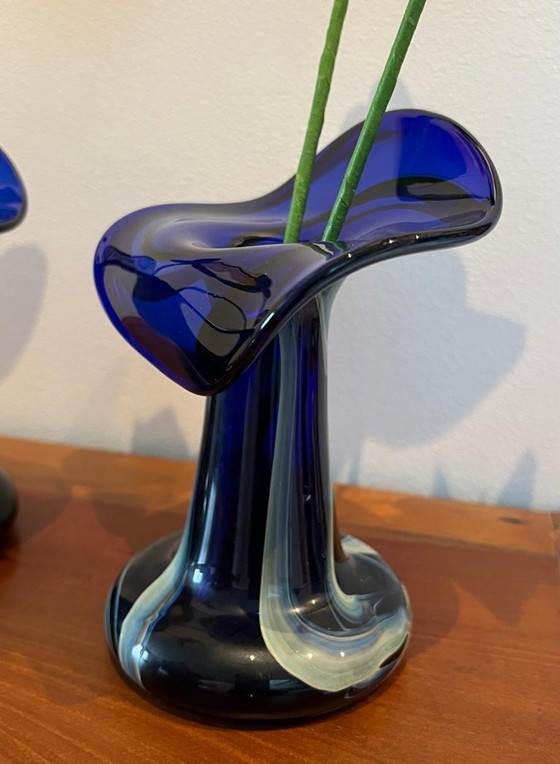 Coppia di Vasi Vintage in Vetro di Murano di Marta Marzotto – Murano Glass, Glass, Organic Modern (photo 9 of 9)