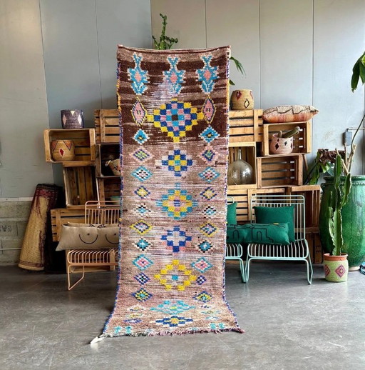 Tapis marocain Boujaad Vintage 95x275 cm