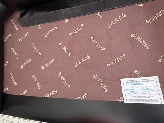 Image 1 of Originale inglese Springvale Chesterfield, modello Bristol Springvale, nero, 3,5 posti