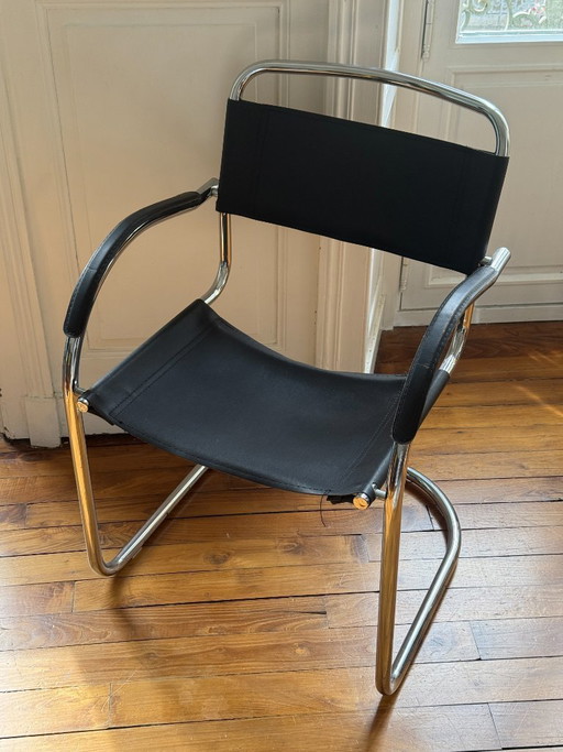Marcel Breuer Style Cantilever Chair – stoelen fauteuils, Leather, Metal (photo 2 of 10)