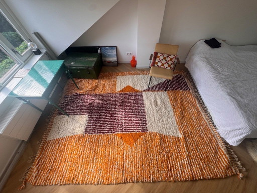 Marokkaans berber wollen kleed NIEUW HANDGEMAAKT retro vibes