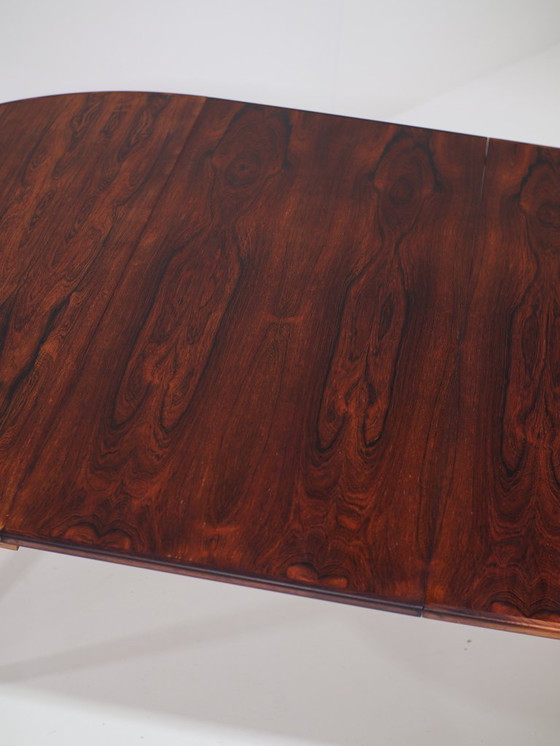 Image 1 of Extendable round dining table Skovmand & Andersen rosewood vintage