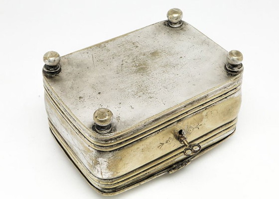 Plated Brass Sugar Bowl From Henneberg Brothers, Warsaw, Poland, 19th Century – Table accessories, Silver (photo 3 of 13)