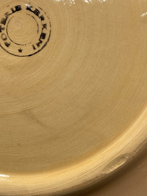 Grande piatto tunisino dipinto a mano, Kerkennah Pottery – Stoviglie, Ceramic (photo 6 of 6)