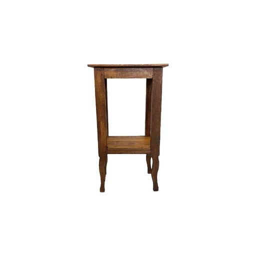 Table d'entrée française en chêne clair massif, milieu du XXe siècle