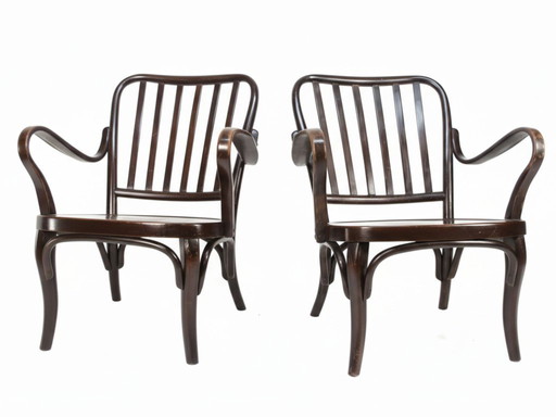 Paire de fauteuils n° 752 de Josef Frank pour Thonet, années 1930