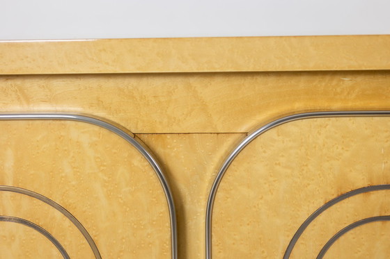 Image 1 of Aparador de madera de abedul de cuatro puertas, década de 1970