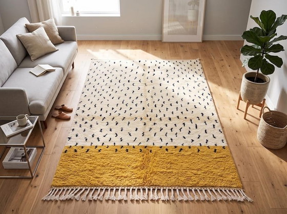 Alfombra de lana auténtica, tejida a mano, 2/3 m – Aime Té, Wool (photo 6 of 7)