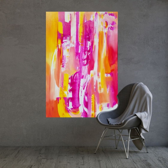 Image 1 of Acrylverfschilderij #Phalenopsis XL 150x100cm