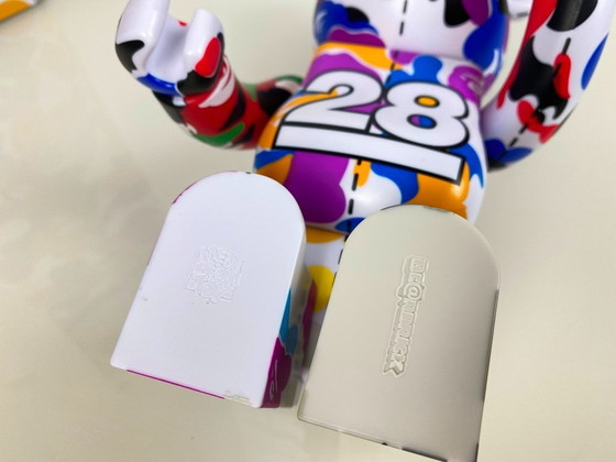 Image 1 of Bearbrick BAPE A BATHING APE 28. Jubiläum 02 CAMO #2 400% MEDICOM Toys