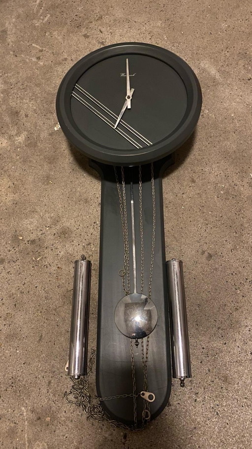 Warmink (Wuba) wandklok avec pendel et gewichten – Vintage
