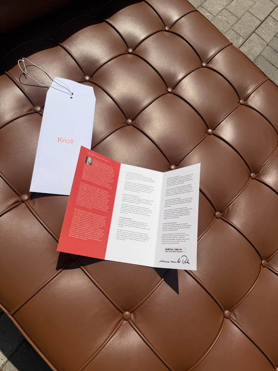 Image 1 of Knoll Barcelona Daybed Cognac Venezia Leder in Nieuwstaat!!