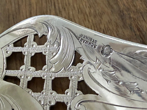 Paletta da portata per asparagi in argento antico Art Nouveau esclusiva – Schwarz & Steiner Vienna (160 g) (photo 2 of 7)
