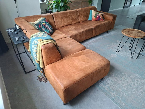 Image 1 of Divano angolare Carolina, Bora in microfibra color cognac