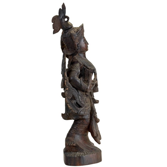 Kinnari antiguo, Birmania (Myanmar), estilo Mandalay, ca. 1880–1920 Teca maciza tallada a mano Antigüedad (photo 2 of 9)