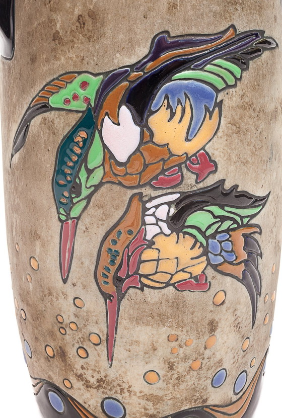 Image 1 of Pair of large Art Nouveau amphoras