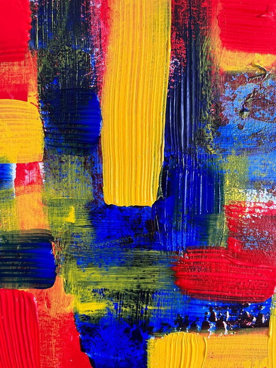Image 1 of Abstract acrylschilderij 40x30cm.