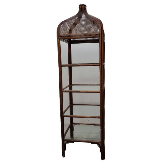 Image 1 of Grote vierkante Rotan etagere