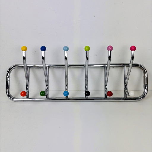 Appendiabiti da parete originale Sputnik cromato