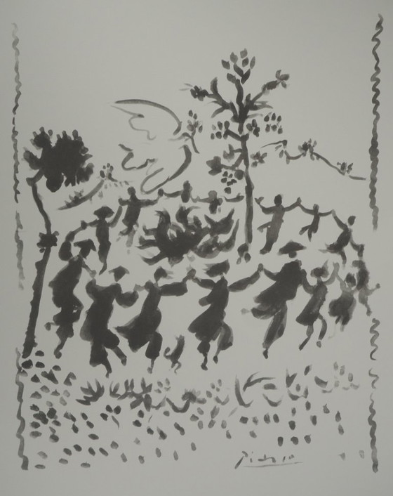 Pablo Picasso: Long Live Peace, Signed Lithograph – Lithographs & prints, Paper (photo 4 of 5)