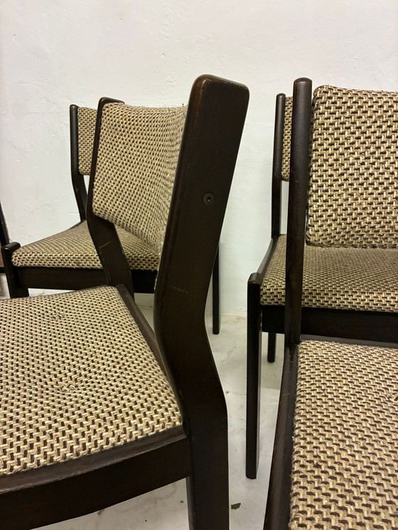 Image 1 of 4x mid century modern eetkamerstoelen