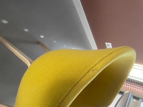 Image 1 of 3x Hay AAC 23 stoel - okergeel - wol gestoffeerd