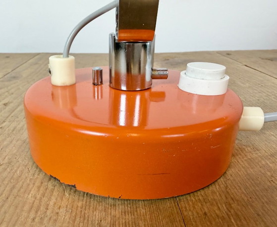 Vintage oranje metalen wandlamp van Lidokov, jaren 70. – Wandlampen, Chrome (photo 11 of 17)