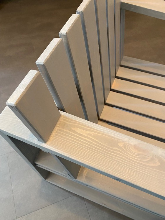 Image 1 of Houten fauteuil/loungestoel/tuinstoel