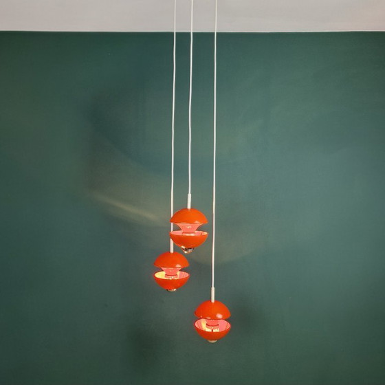 Image 1 of Vintage Kaiser Leuchten cascade hanglamp – ontwerp Klaus Hempel – Space Age (1970s, Duitsland)