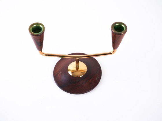 Image 1 of Candeliere in teak, design danese, anni '70, prodotto in Danimarca