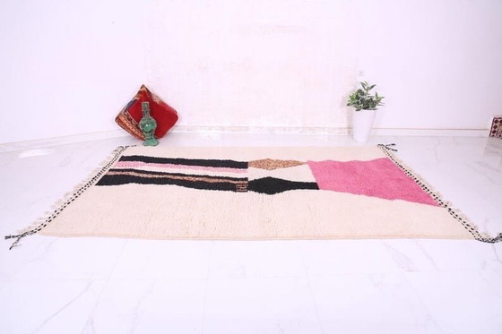 Image 1 of Tappeto fatto a mano in lana naturale, dimensioni 200x300 cm