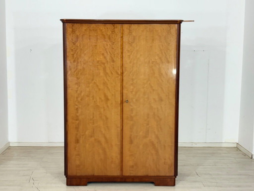 Art déco Armoire à linge Armoire à vêtements 2 portes Vintage