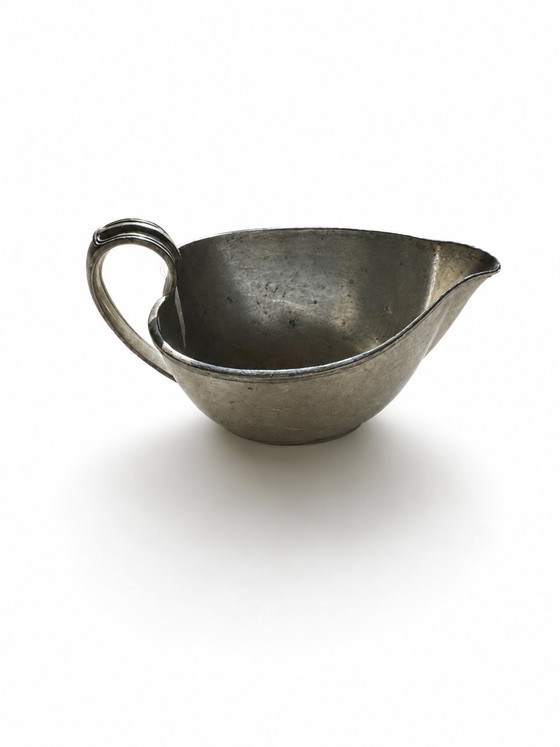 Image 1 of Art Deco sauskom van tin van Just Andersen (Denemarken, model 2272, jaren 1930)