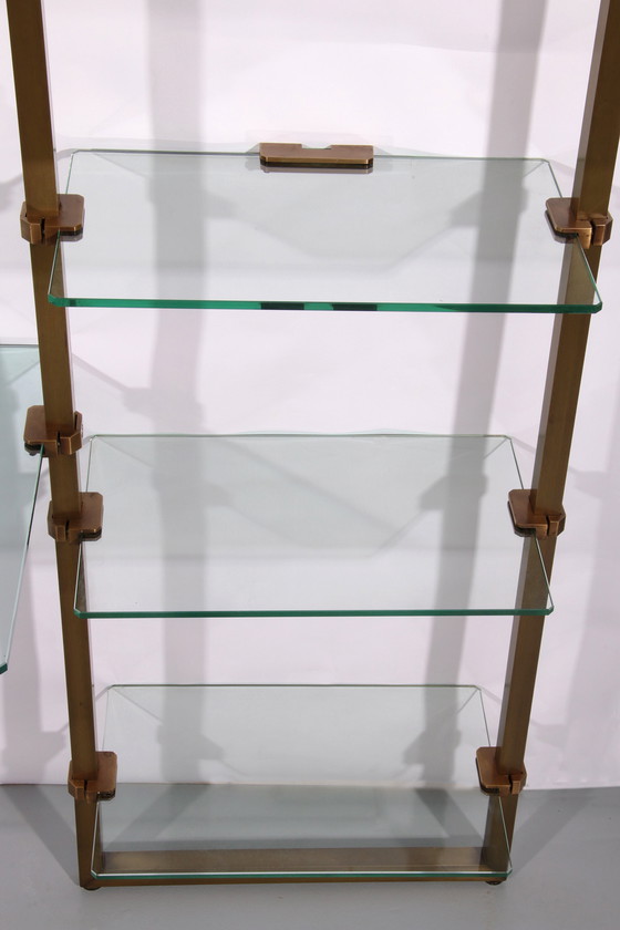 Image 1 of Peter Ghyczy, mobiletto da parete in ottone molto raro, modello R16, 1970