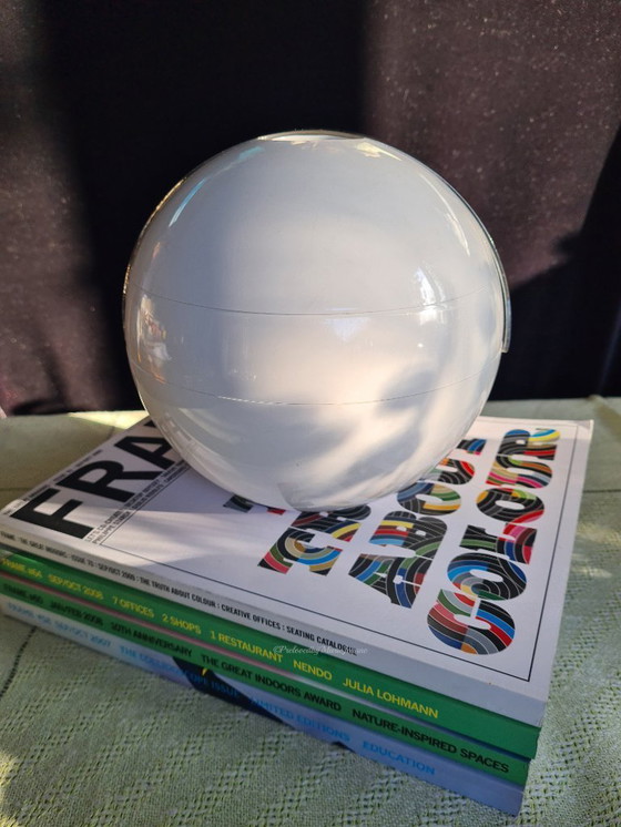 Image 1 of 1x Guzzini Eiskübel Eiskübel 'Stella' Weiß Space Age.