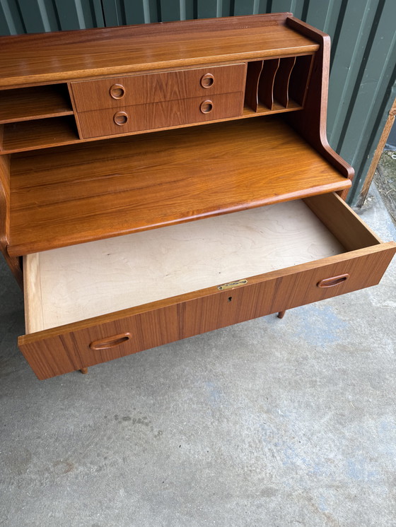 Image 1 of Vintage Musterring Möbel Secretaire Uitschuifbaar Blad