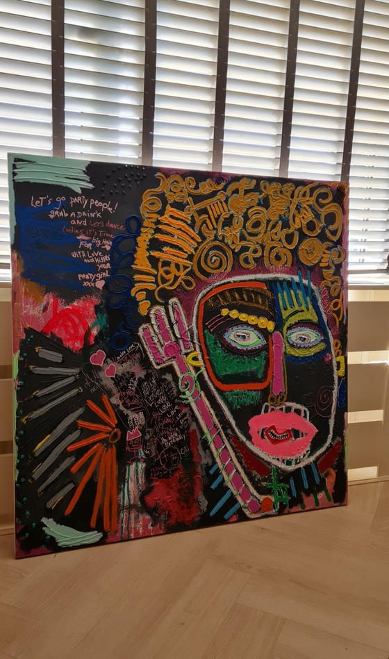 Image 1 of  GROOT RETRO KUNSTWERK!!!