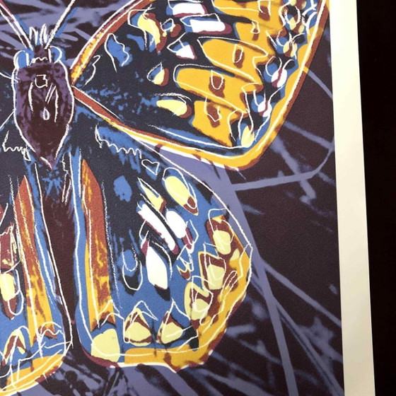 1990s After Andy Warhol "Butterfly" Lithograph – Lithographs & prints, Paper (photo 10 of 11)