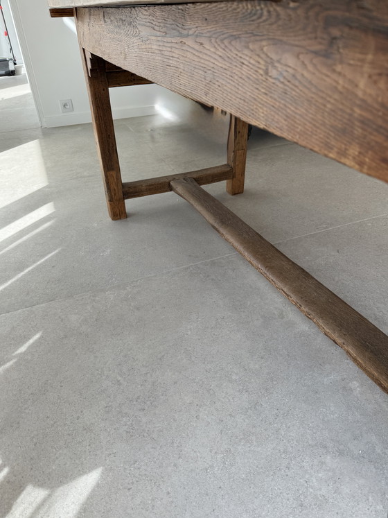 Image 1 of Antique French wooden table - 199 cm