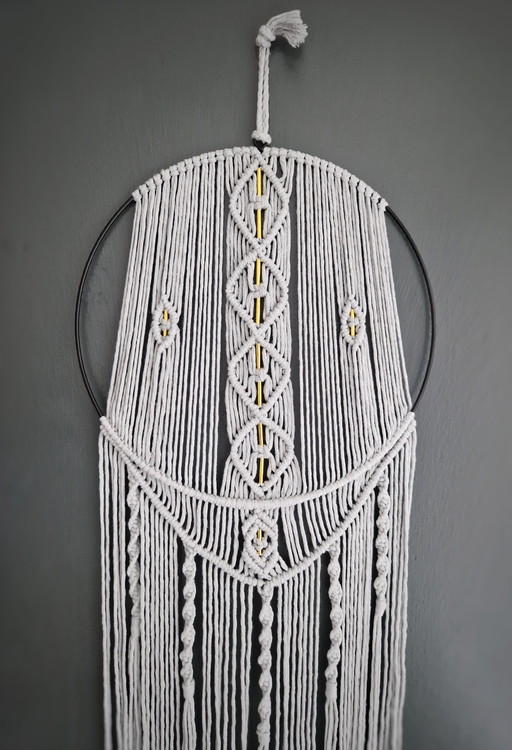 Pendentif mural en macramé xl