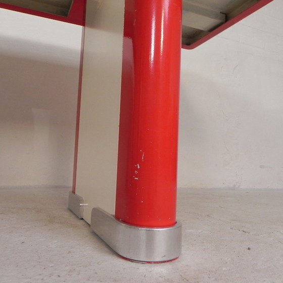 Ahrend Oda dining table, desk, with aluminum edge, 1950s – Plastic, Metal (photo 14 of 29)