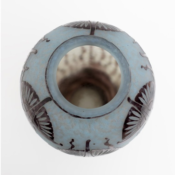 Image 1 of Künstlerische Glasvase im Jugendstil von Le Verre Francais von Charles Schneider, 1924