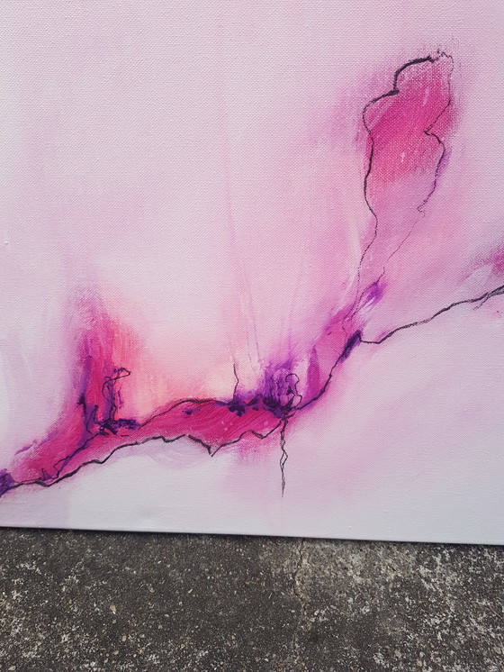 Image 1 of Acrylic painting, My house is caring me