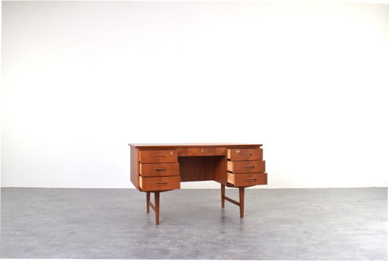 Image 1 of Bureau de direction danois moderne en teck, style Mid-Century Modern, années 1960