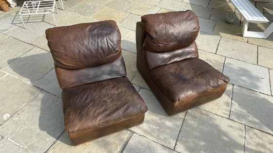 Ensemble de Fauteuils Vintage en Cuir de de Sede, années 1970 – Leather, Design (photo 8 of 8)