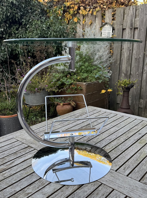 KOKOON Side Table | 🇩🇪 80s | Timeless eye-catcher in chrome and glass
