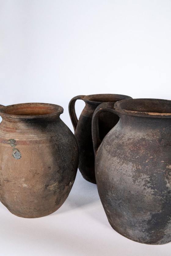 Image 1 of Set di sei brocche in terracotta