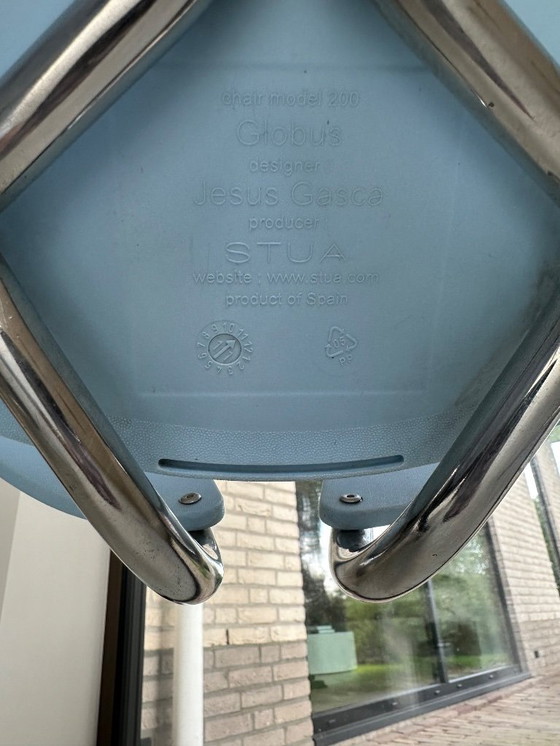 Image 1 of Sedia STUA Globus azzurra (vintage)